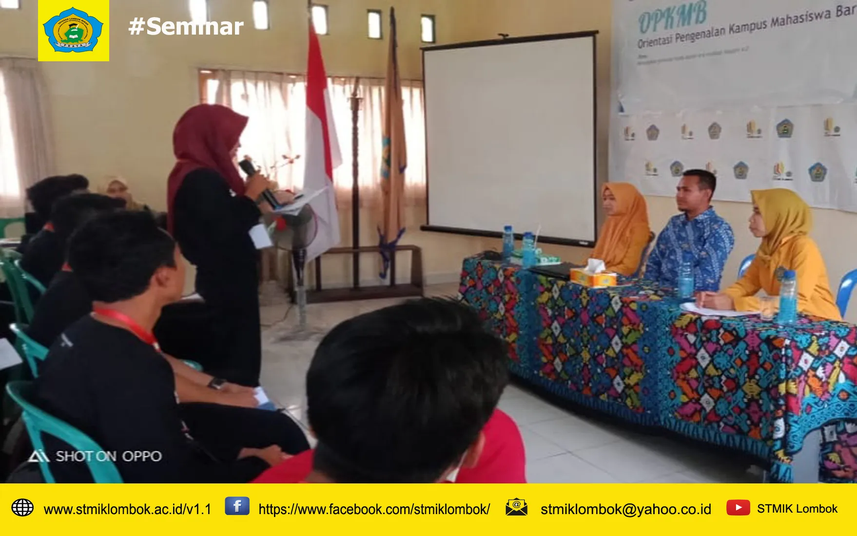 Seminar "Bisnis Mudah dan Kreatif untuk Bersaing di Era Industri 4.0" Sebagai Rangkain Kegiatan OPKMB Tahun 2019