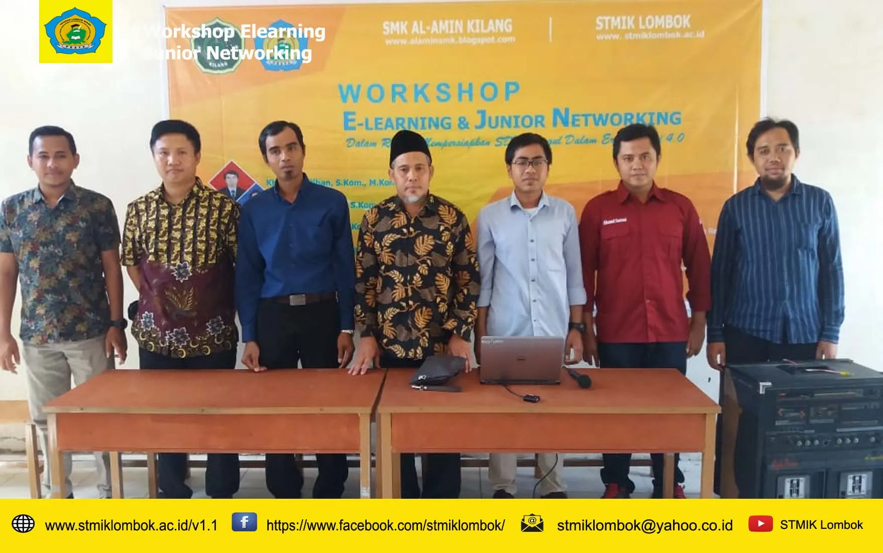 PELAKSANAAN WORKSHOP E-LEARNING DAN JUNIOR NETWORKING DALAM RANGKA MEMPERSIAPKAN SDM UNGGUL DALAM ERA INDUSTRI 4.0