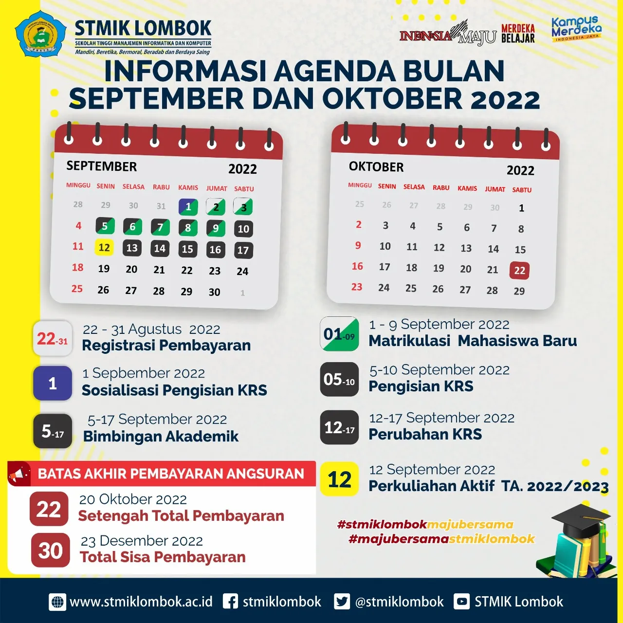 INFORMASI TERKAIT AGENDA KEGIATAN DIAWAL TAHUN AKADEMIK 2022/2023